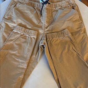 Old Navy Men's Tan Joggers with Drawstring large TALL